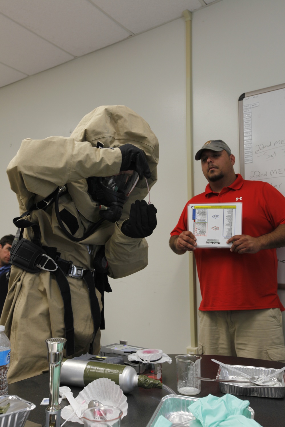 CBRN Marines respond to chemical warfare threat