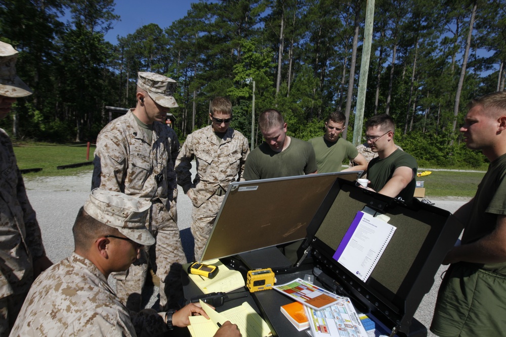 CBRN Marines respond to chemical warfare threat