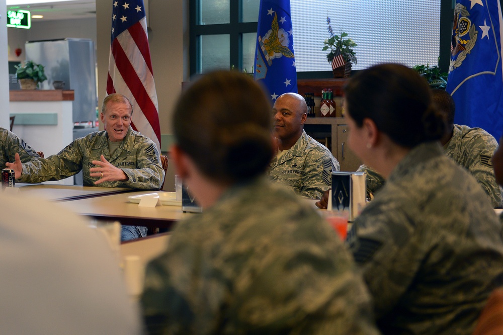 CMSAF visits Shaw, conveys top priorities to Airmen