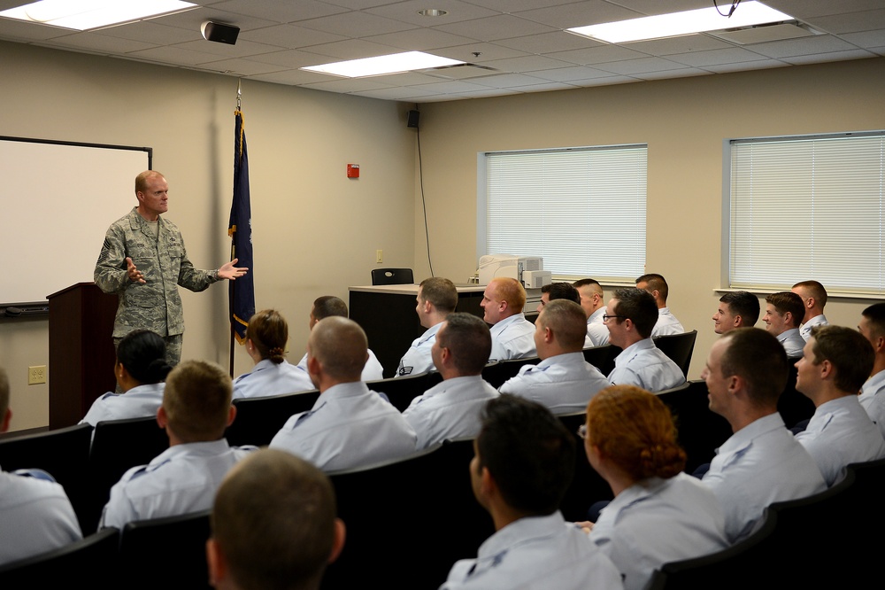 CMSAF visits Shaw, conveys top priorities to Airmen