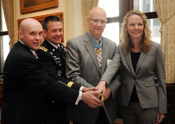 238th Army birthday cake cutting ceremony