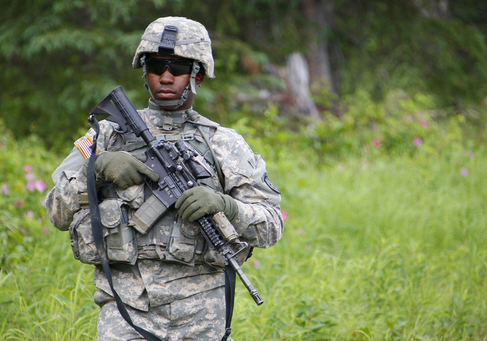 Alaska cavalry unit conducts dismounted live-fire exercise