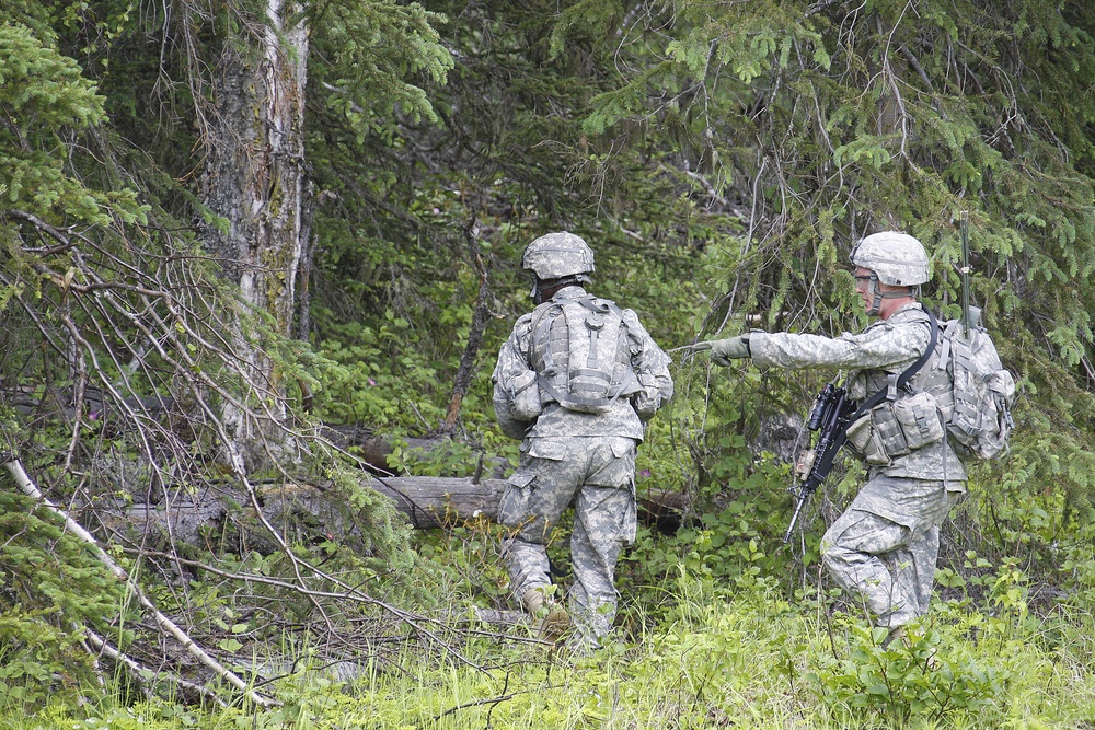 Alaska cavalry unit conducts dismounted live-fire exercise