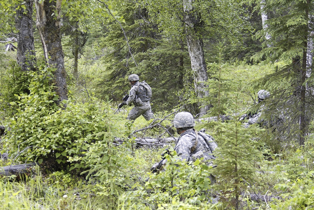 Alaska cavalry unit conducts dismounted live-fire exercise