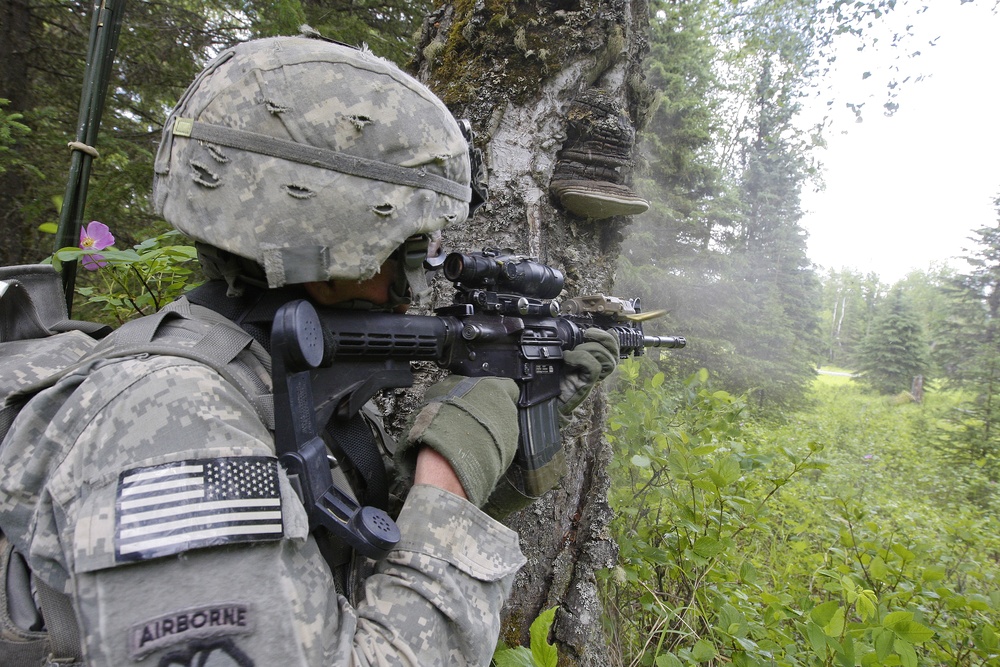Alaska cavalry unit conducts dismounted live-fire exercise