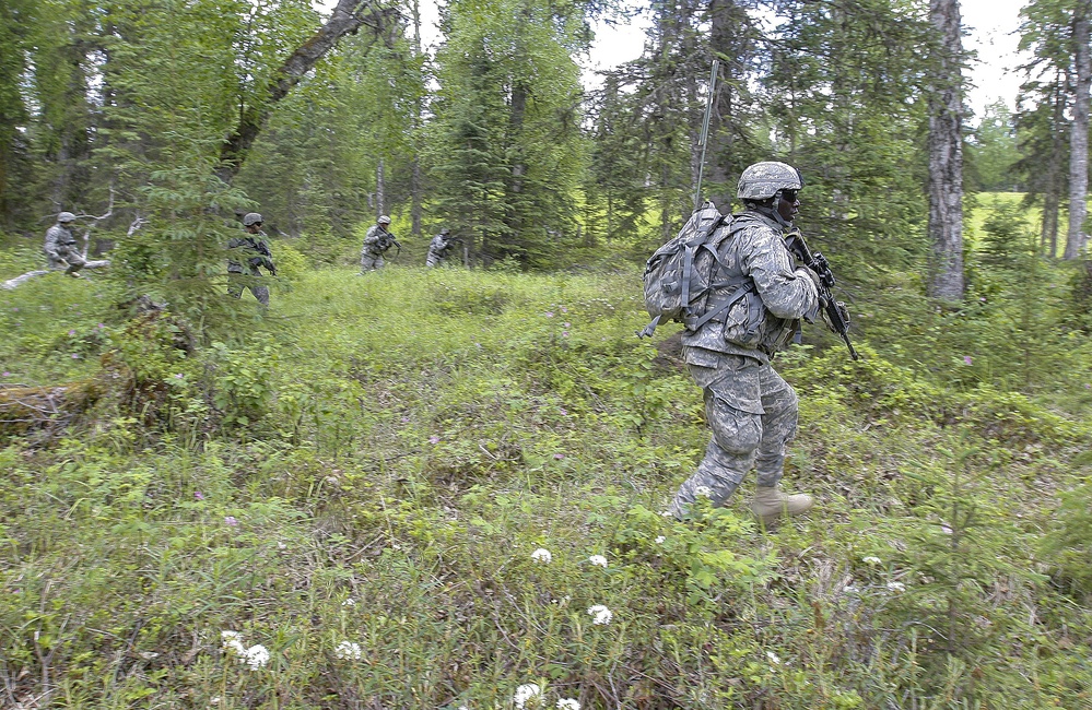 Alaska cavalry unit conducts dismounted live-fire exercise