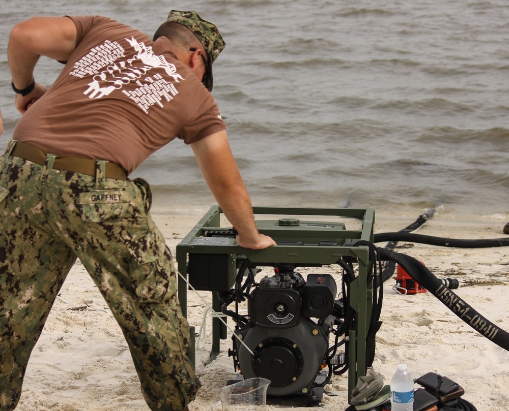 NMCB 133 participates in water pump instruction Video