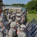 Soldiers of the North Carolina National Guard train for Rapid Reaction Force duty at the Catawba River Pump Station