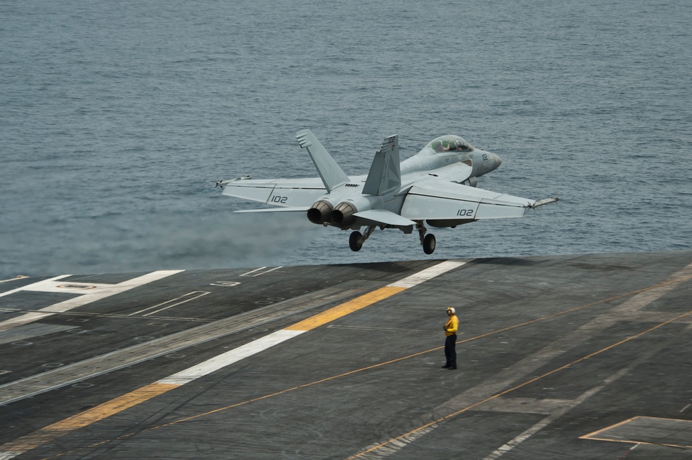 USS Nimitz flight deck operations