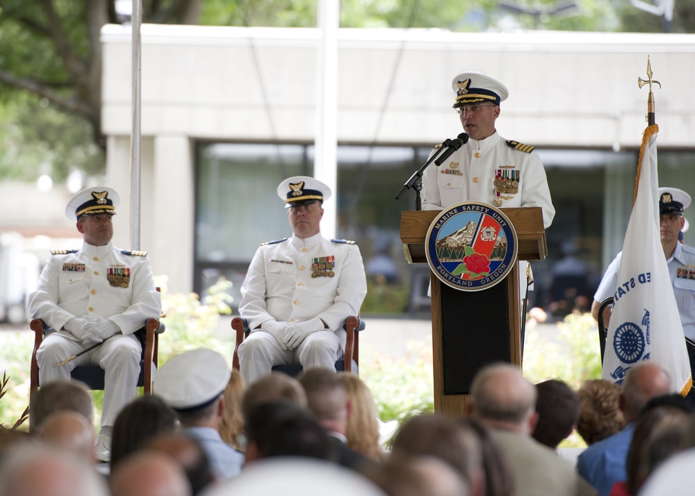 MSU Portland change of command ceremony