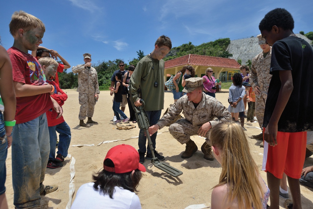 Children spend day in father’s boots