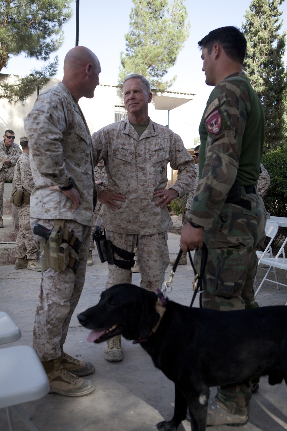 Commandant and Sergeant Major of The Marine Corps Visit FOB Thomas