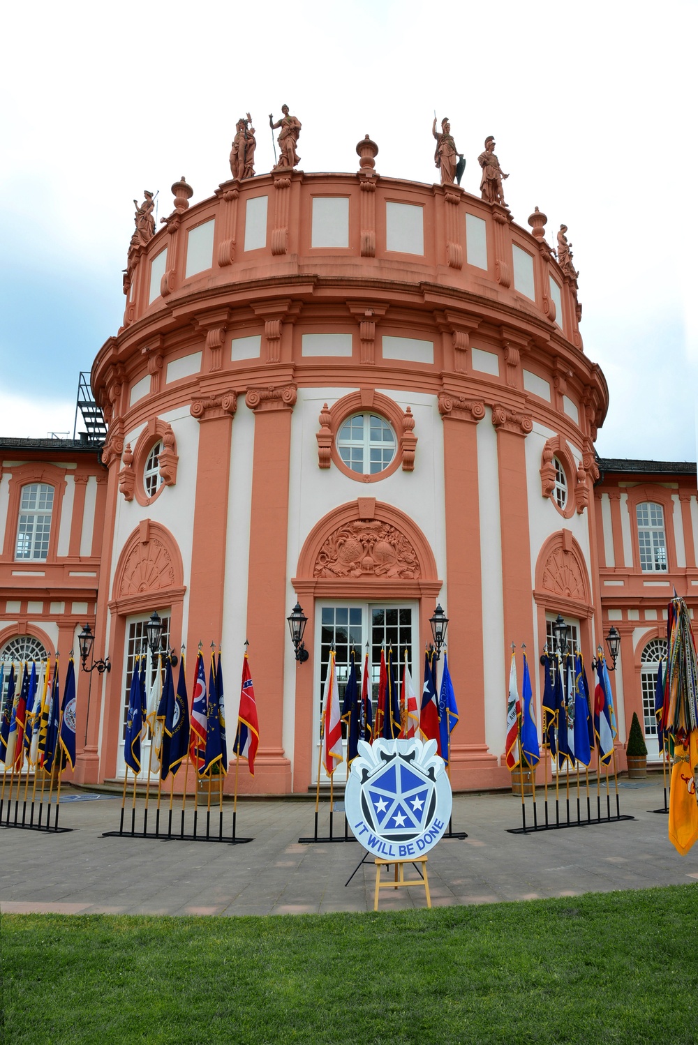 Schloss Biebrich for the V Corps Inactivation Ceremony