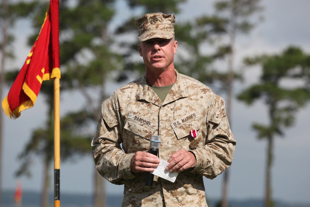 HQSPTBn Marines welcome new leader