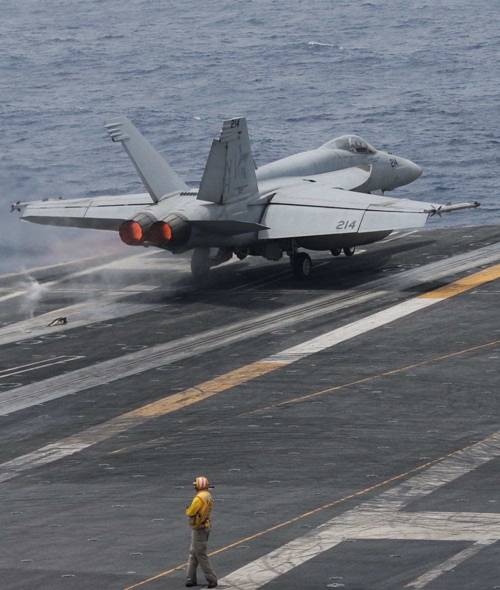 USS Nimitz flight deck operations