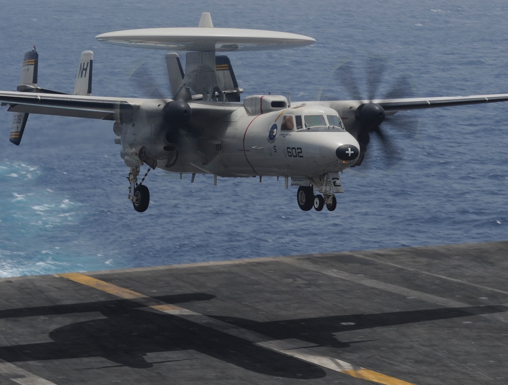 USS Nimitz flight deck operations