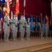 371st Sus. Bde. and 38th Sus. Bde. hold colors