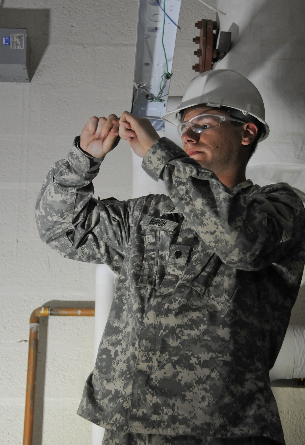 Army Reserve engineers shed new light on training center