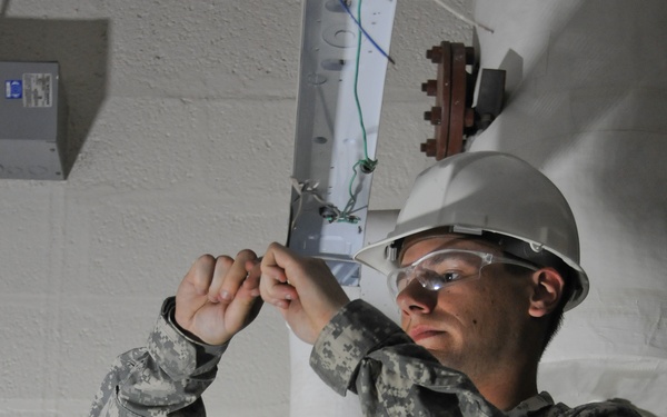 Army Reserve engineers shed new light on training center