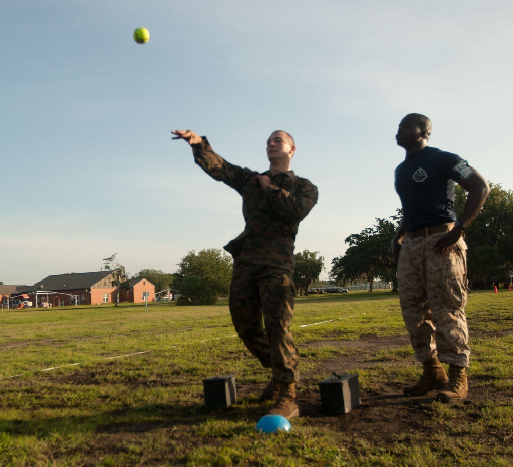 Photo Gallery: Marine Corps recruits test combat fitness on Parris Island