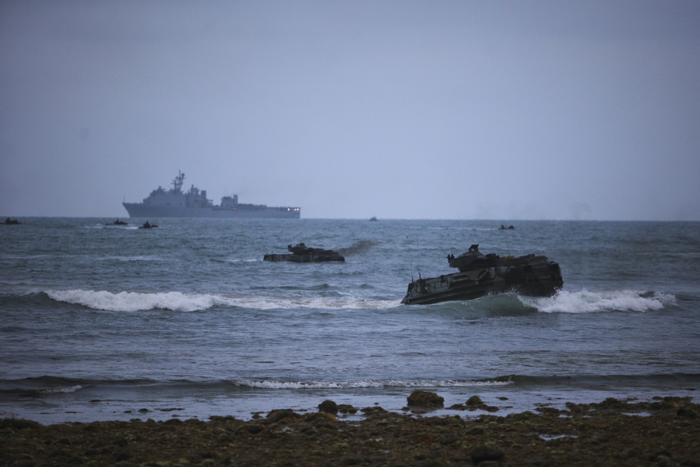 U.S. Marines Conduct Beach Landing