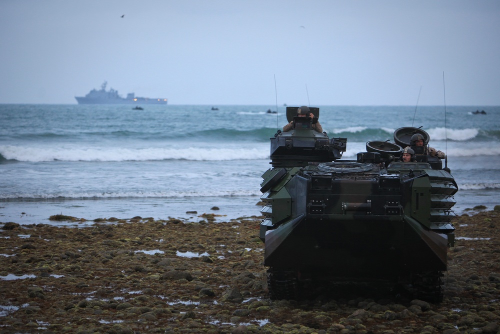 U.S. Marines Conduct Beach Landing