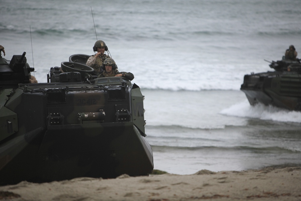 U.S. Marines Conduct Beach Landing