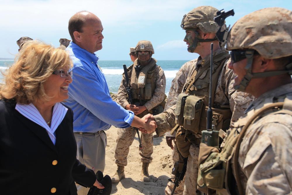 U.S. Marines Conduct Beach Landing