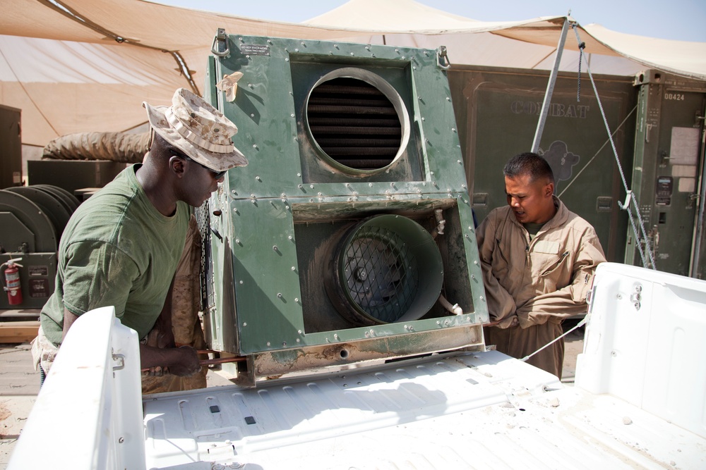 3rd CEB Marines keep Camp Leatherneck operational