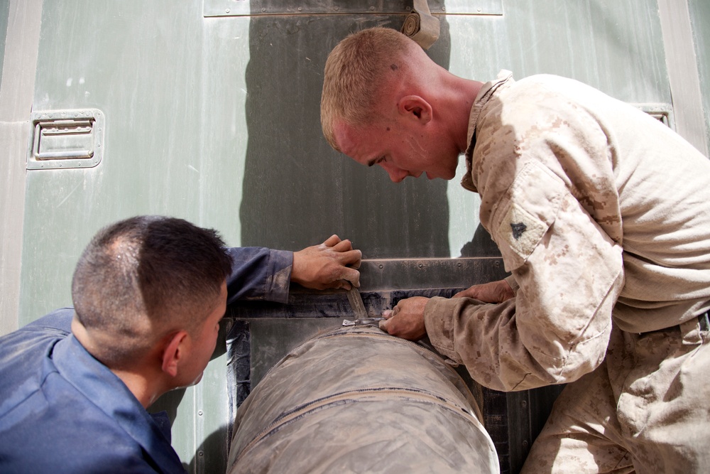 3rd CEB Marines keep Camp Leatherneck operational