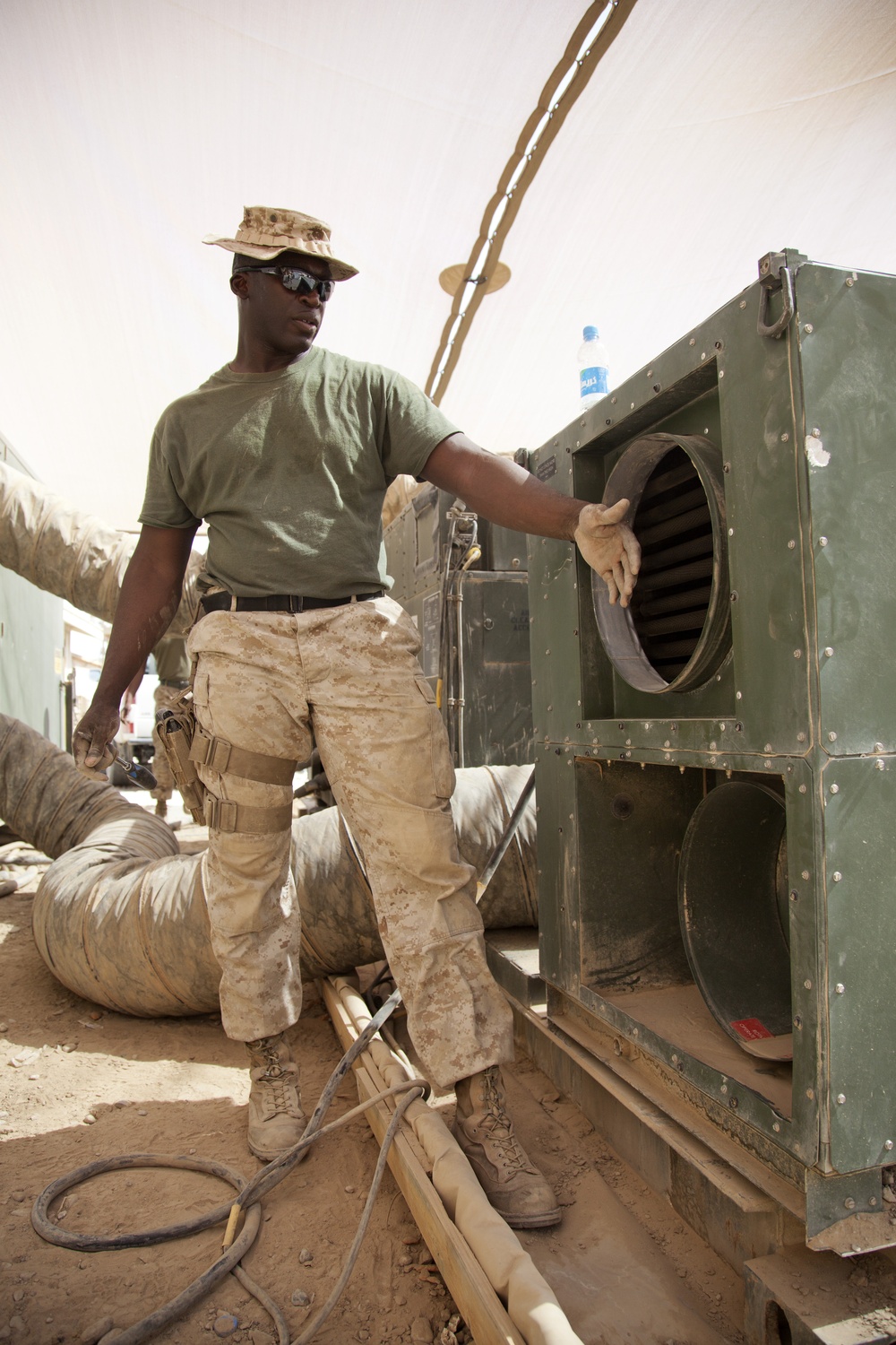 3rd CEB Marines keep Camp Leatherneck operational