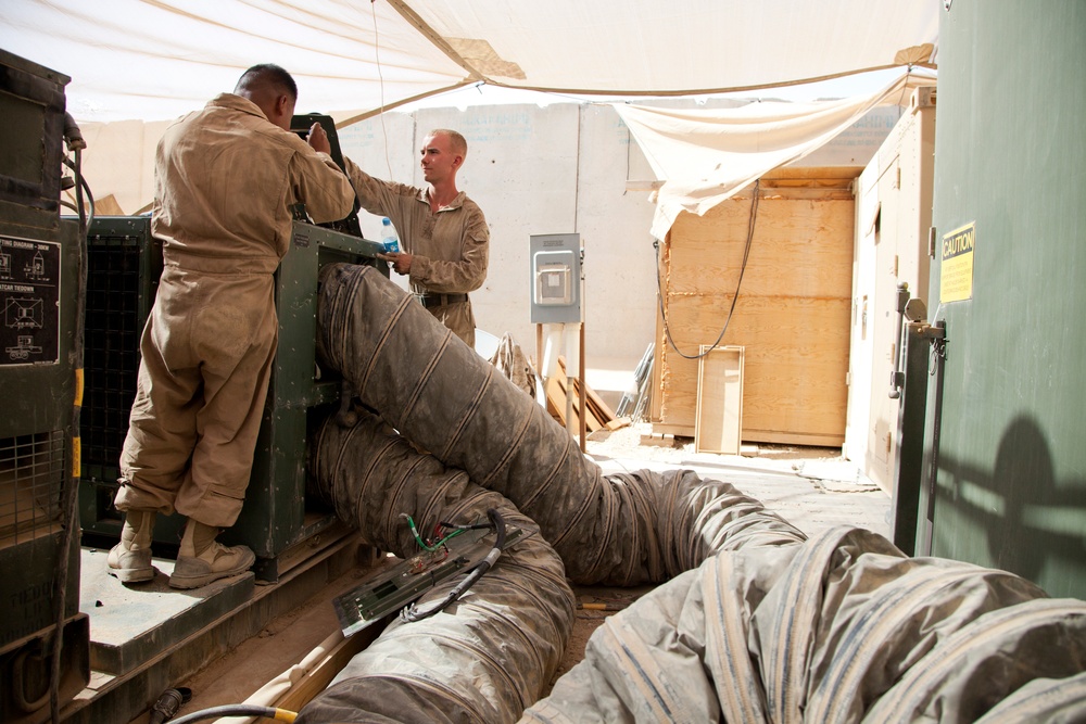 3rd CEB Marines keep Camp Leatherneck operational