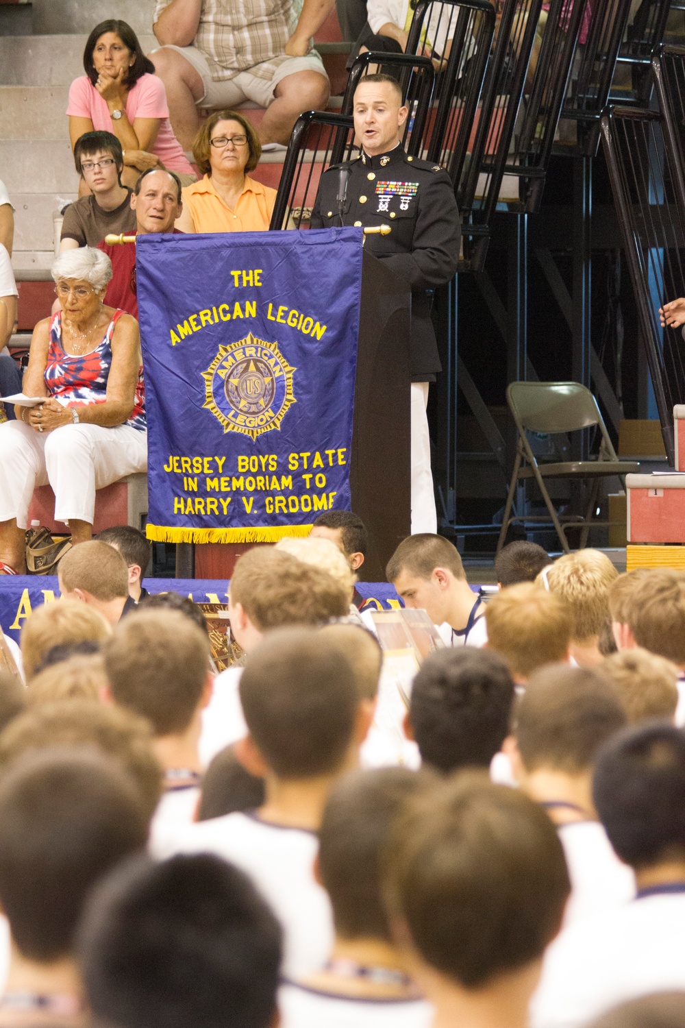 1MCD CO speaks to American Legion Jersey Boys’ State citizens