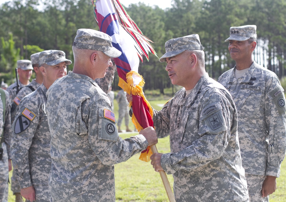 Terry assumes command of Third Army/ARCENT during first change of command ceremony in SC