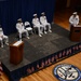 Rear Adm. Parks speaks at change of command