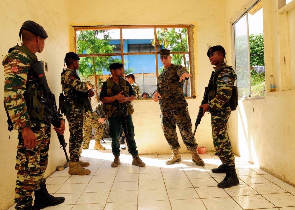 Blue Ridge trains with Timor-Leste military
