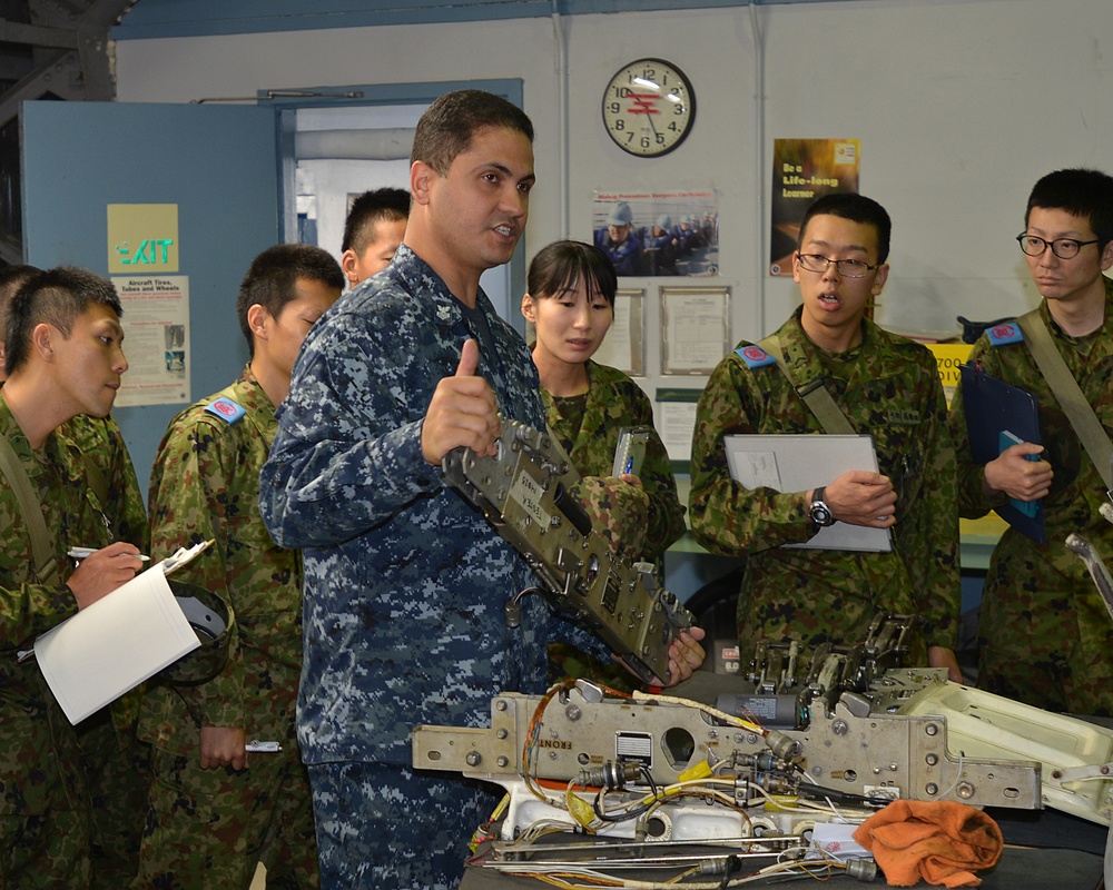 NAF Misawa Sailors Host Tour for Japan Soldiers