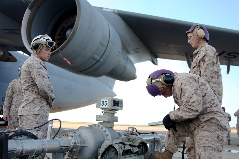 Crisis Response helps fuel the flightline