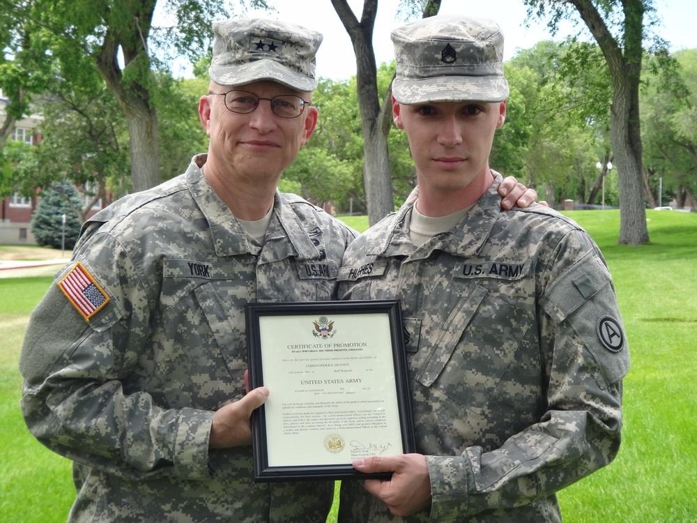 Staff Sgt. Christopher Hughes promotion