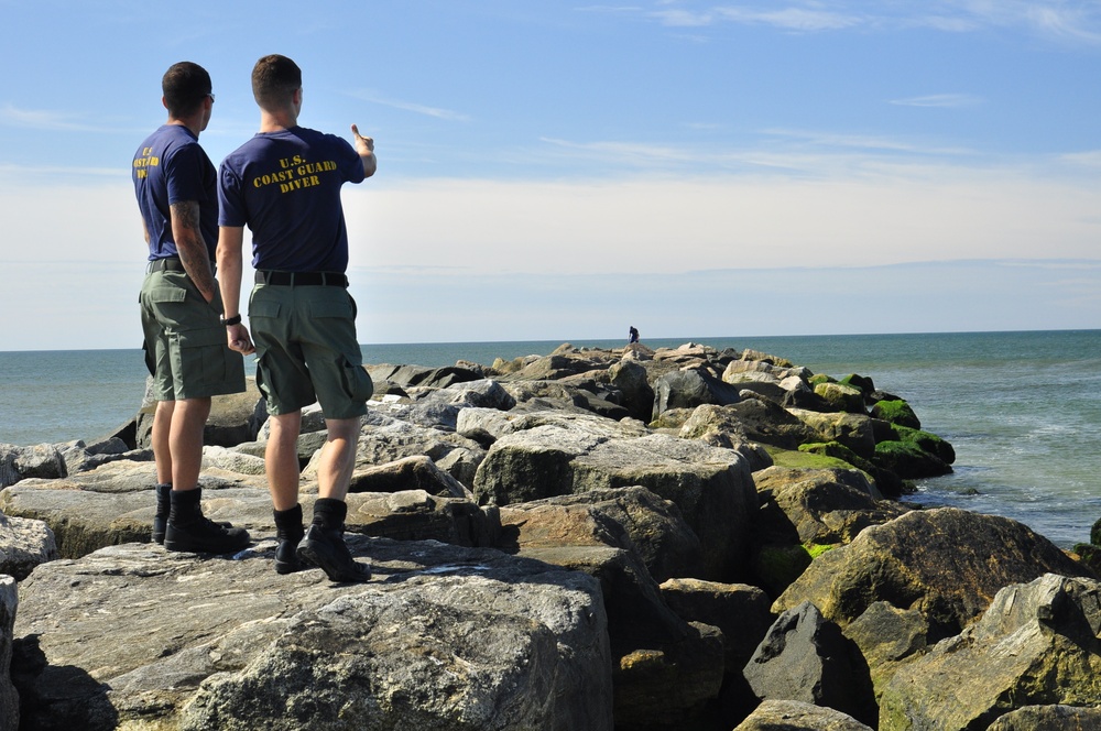Coast Guard divers locate, mark downed Long Island Sound light structures