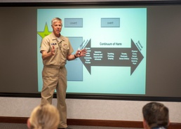 Sailors and civilian employees during Fleet Cyber Command's SAPR Stand Down