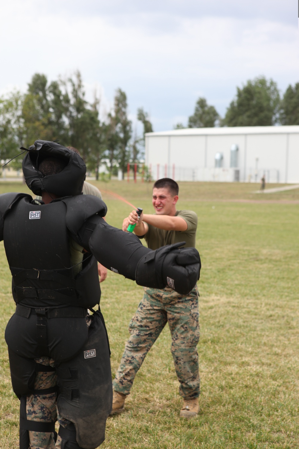 A painful training day