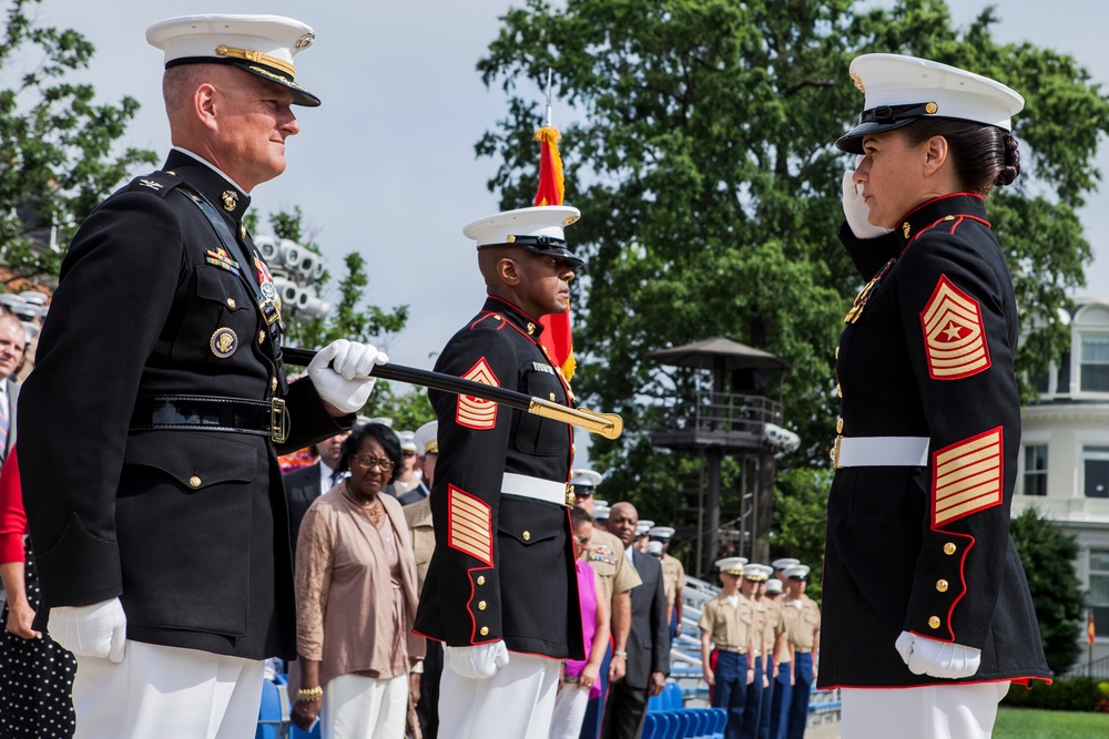Marine Barracks Washington, D.C., welcomes new sergeant major