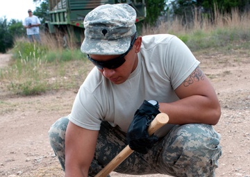 Texas National Guard engineers clear the way