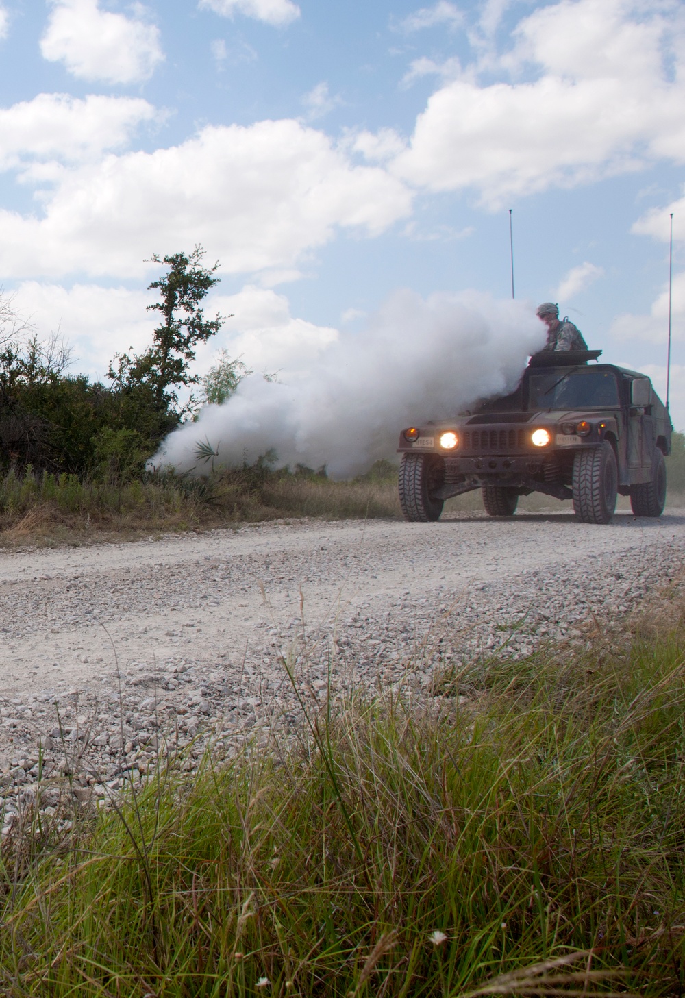 Texas National Guard engineers clear the way