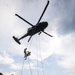 Cadets rappel from Guard Black Hawks