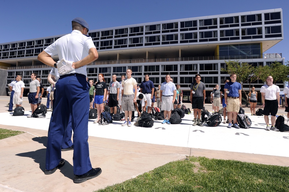 US Air Force Academy Class of 2017 Inprocessing Day