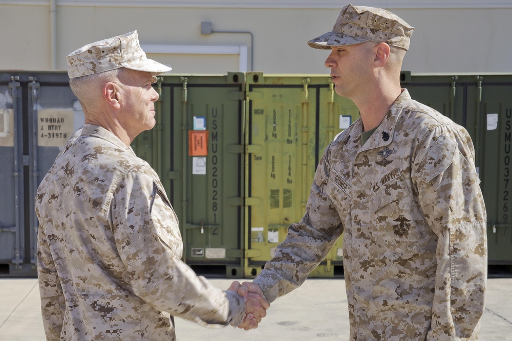 Senior Sailor promoted to master chief by Gen. Amos