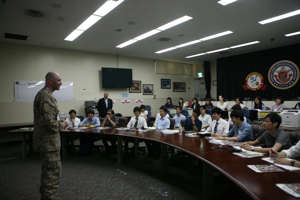 65th Japan-American Student Conference members tour Camp Foster