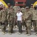Joint senior logisticians walk disposition services yard in Bagram